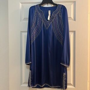 Gorgeous Satin Beaded Mini Dress